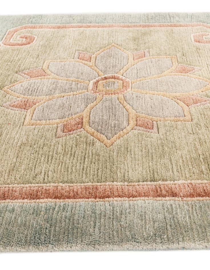 Detail image of  3' x 9' 10  Hand Knotted Nepal Wool Runner Rug
