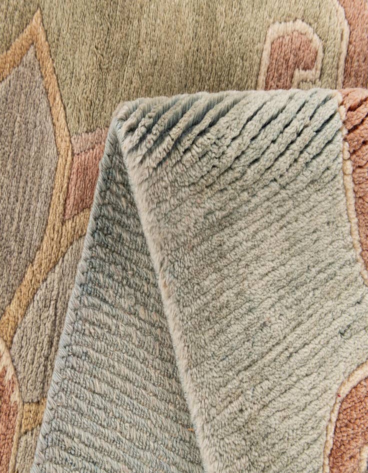 Detail image of  3' x 9' 10  Hand Knotted Nepal Wool Runner Rug
