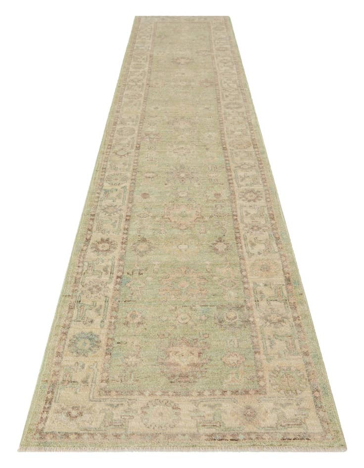 Detail image of  2' 9 x 13' 8  Hand Knotted Oushak Wool Runner Rug