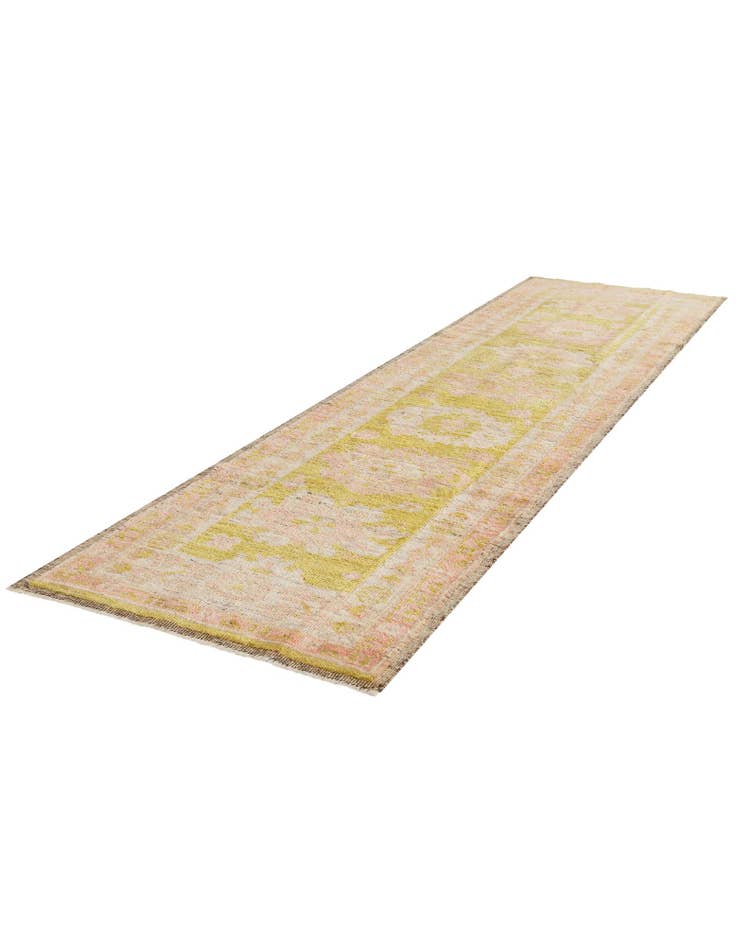 Detail image of  2' 8 x 9' 11  Hand Knotted Oushak Wool Runner Rug