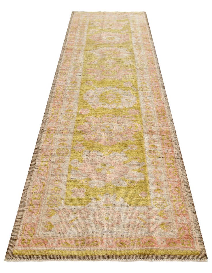 Detail image of  2' 8 x 9' 11  Hand Knotted Oushak Wool Runner Rug