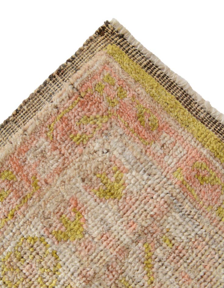 Detail image of  2' 8 x 9' 11  Hand Knotted Oushak Wool Runner Rug