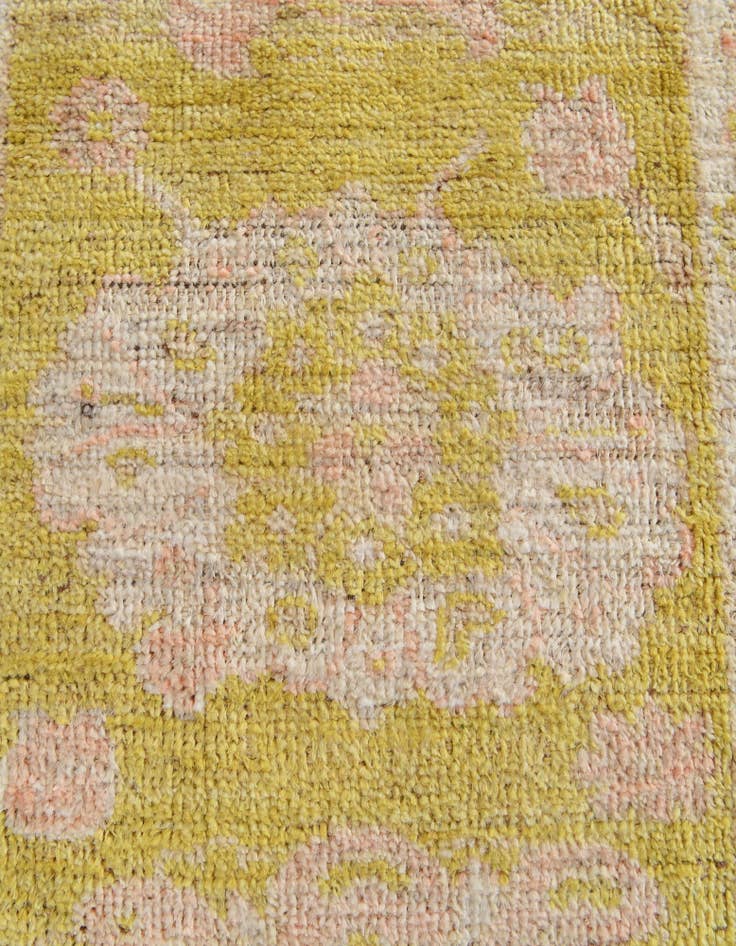 Detail image of  2' 8 x 9' 11  Hand Knotted Oushak Wool Runner Rug