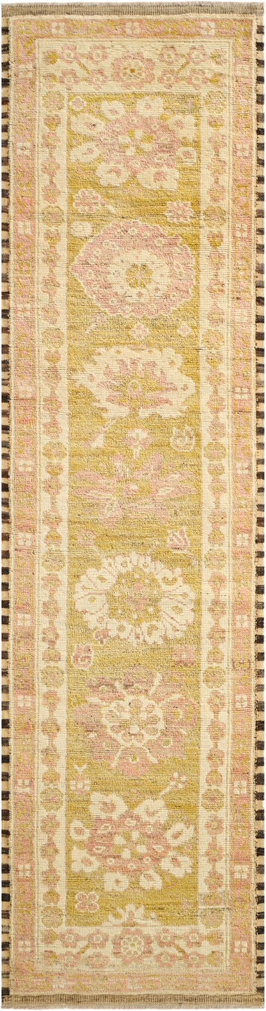 2' 8 x 10' 2 Hand Knotted Oushak Wool Runner Rug