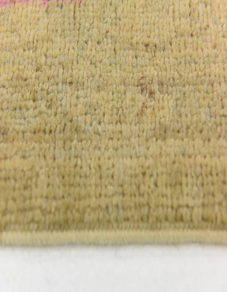 Detail image of  2' 8 x 10' 1  Hand Knotted Over-Dyed Ziegler Runner Rug