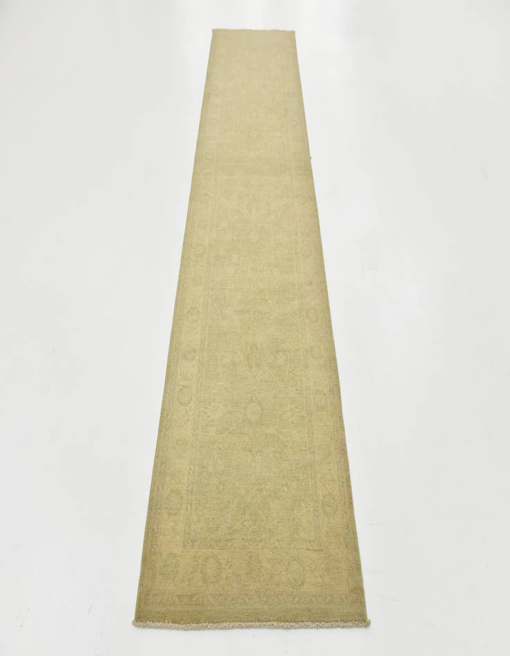 Detail image of  2' 8 x 10' 1  Hand Knotted Over-Dyed Ziegler Runner Rug