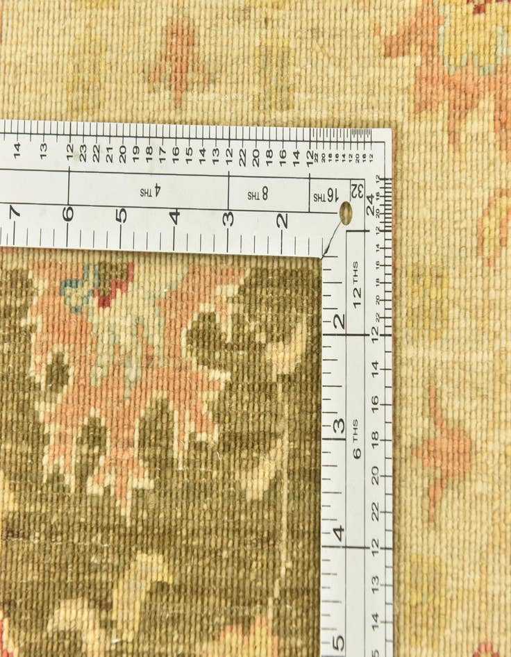 Detail image of  2' 5 x 10' 1  Hand Knotted Peshawar Ziegler Runner Rug