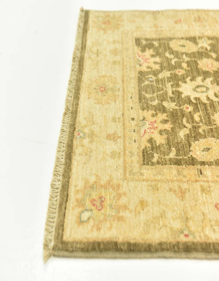 Detail image of  2' 5 x 10' 1  Hand Knotted Peshawar Ziegler Runner Rug