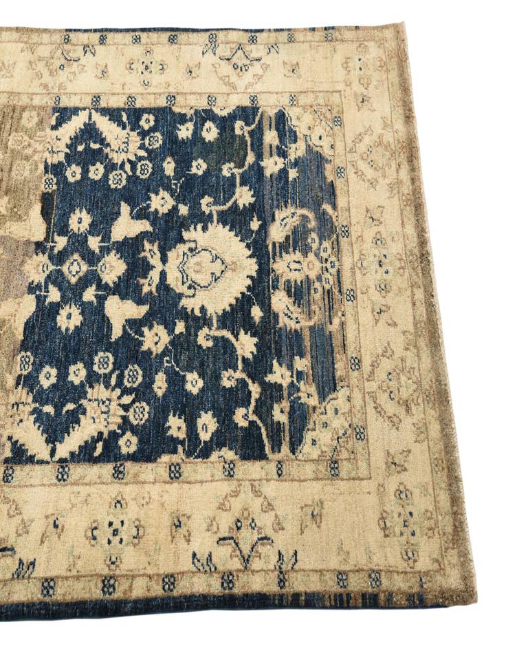 Detail image of  3' 3 x 14' 4  Hand Knotted Peshawar Ziegler Runner Rug