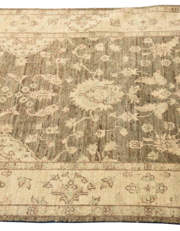 Detail image of  3' 3 x 14' 4  Hand Knotted Peshawar Ziegler Runner Rug