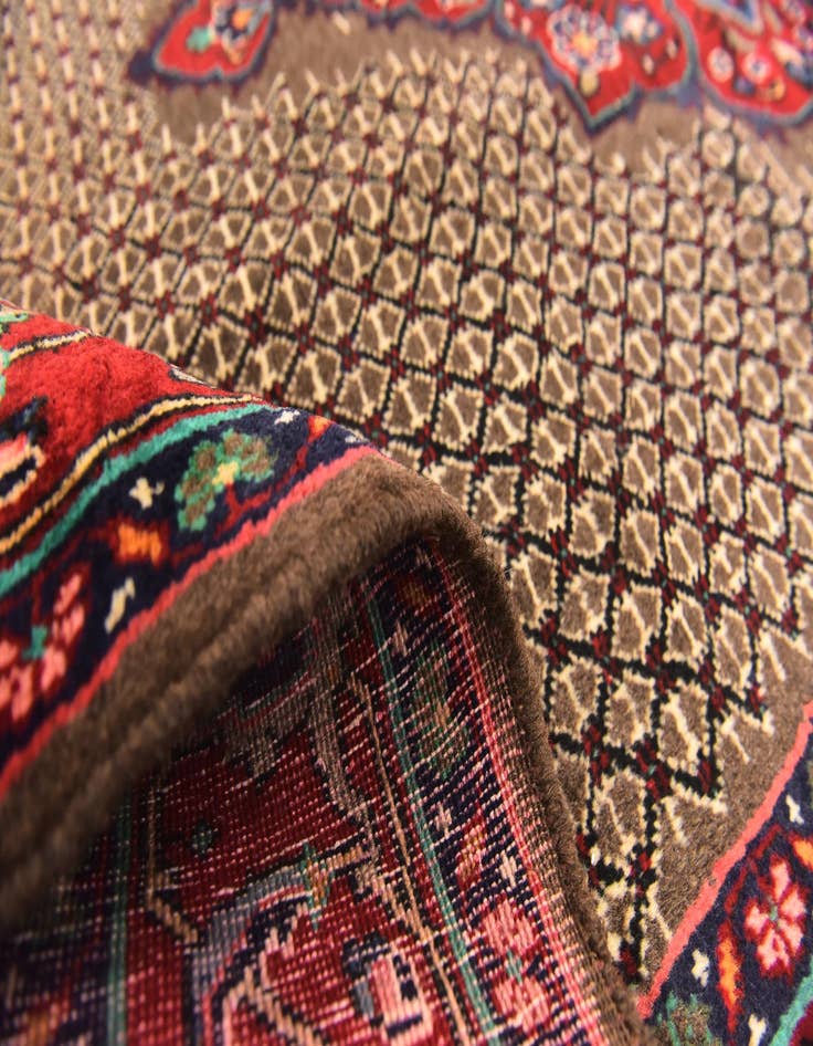 Detail image of  5' x 10' 2  Hand Knotted Songhor Persian Wool Runner Rug