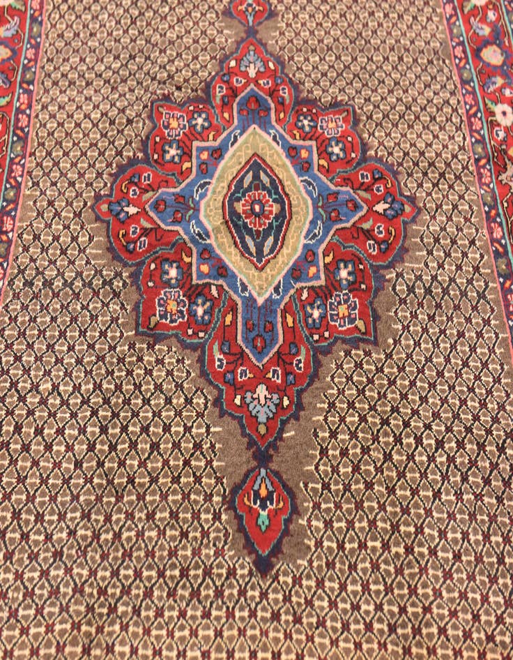 Detail image of  5' x 10' 2  Hand Knotted Songhor Persian Wool Runner Rug