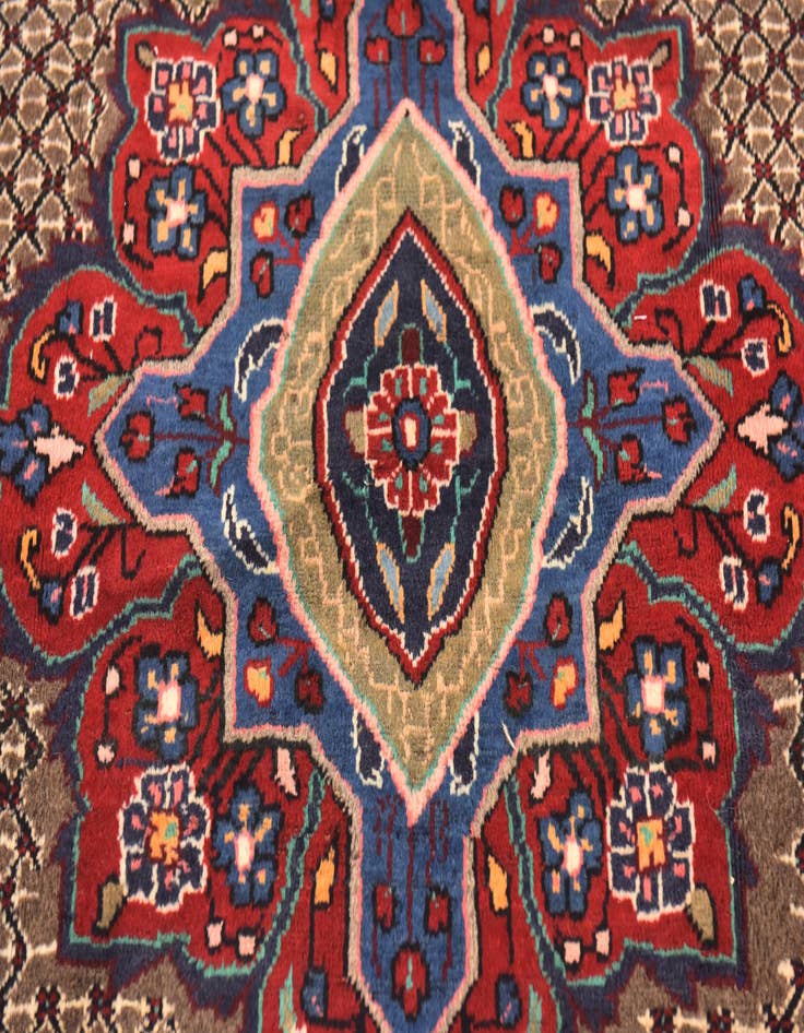 Detail image of  5' x 10' 2  Hand Knotted Songhor Persian Wool Runner Rug