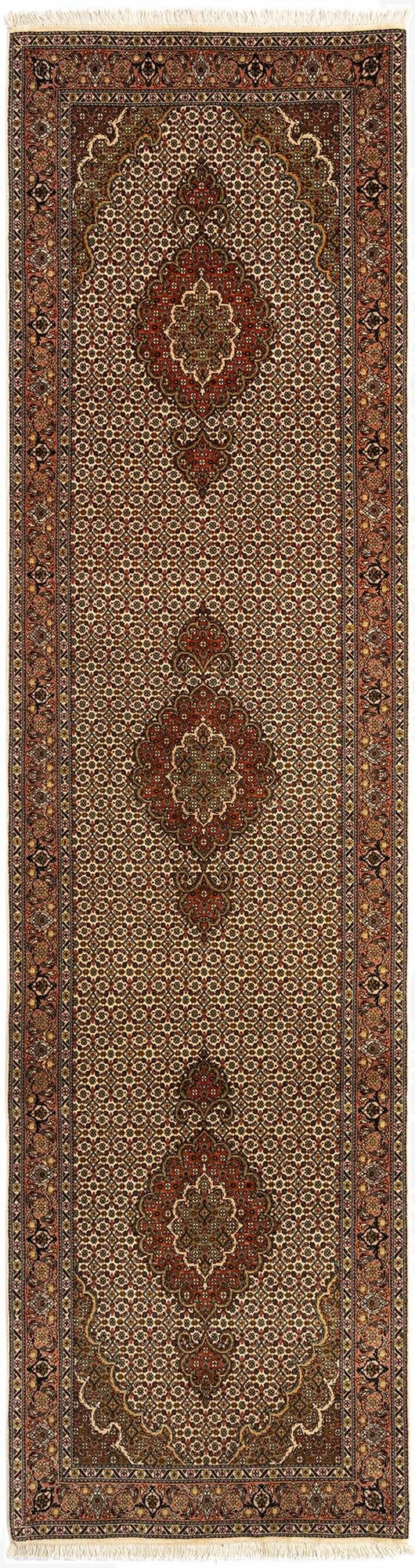  2' 8 x 10' Tabriz Mahi Wool Runner Rug