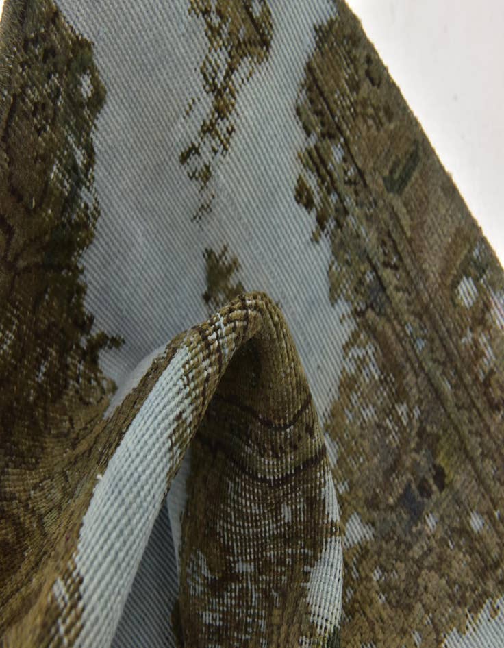 Detail image of  3' x 9'  Hand Knotted Ultra Vintage Persian Wool Runner Rug