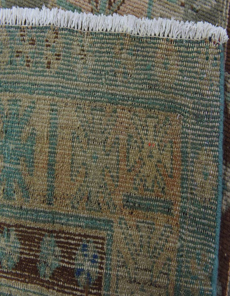 Detail image of  5' x 11' 3  Hand Knotted Ultra Vintage Persian Wool Runner Rug