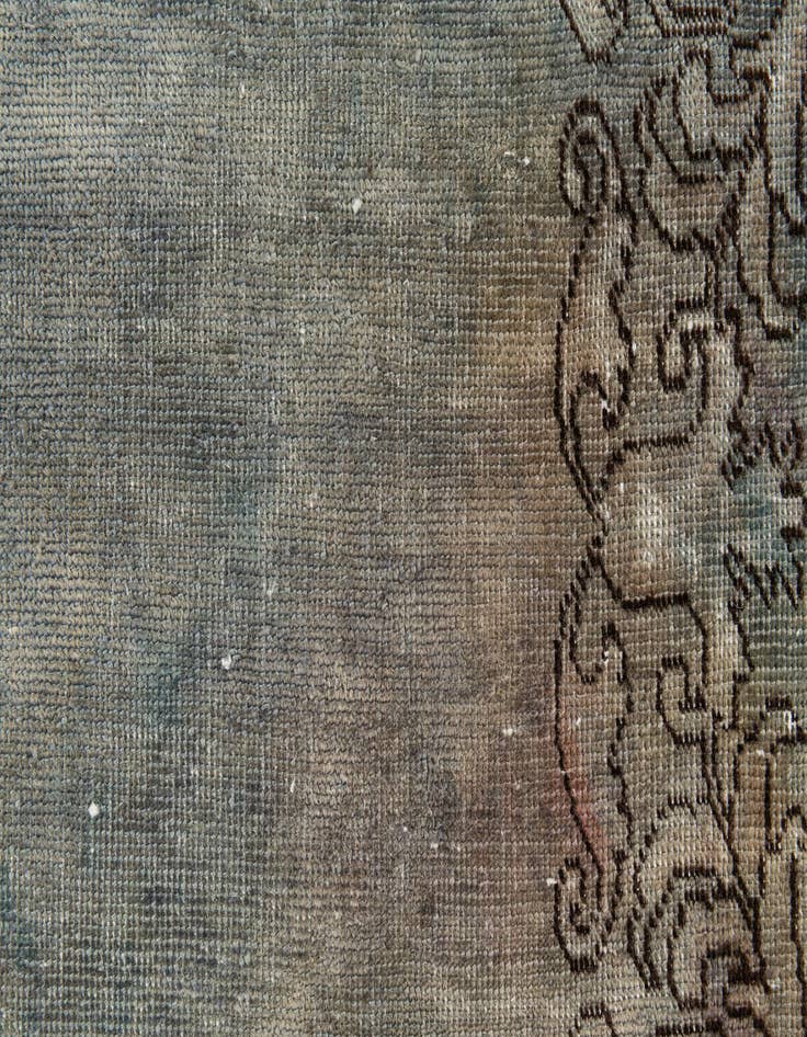 Detail image of  2' 5 x 17' 10  Hand Knotted Ultra Vintage Persian Wool Runner Rug