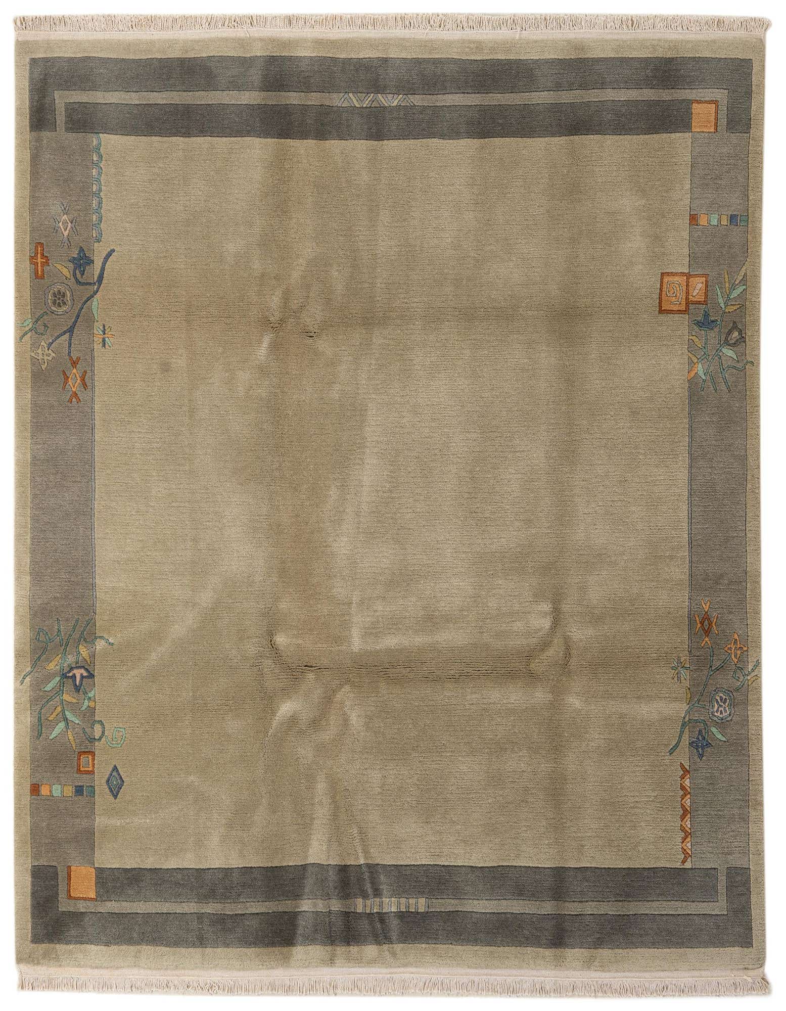 Primary image  6' 8 x 6' 11  Hand Knotted Nepal Wool Square Rug