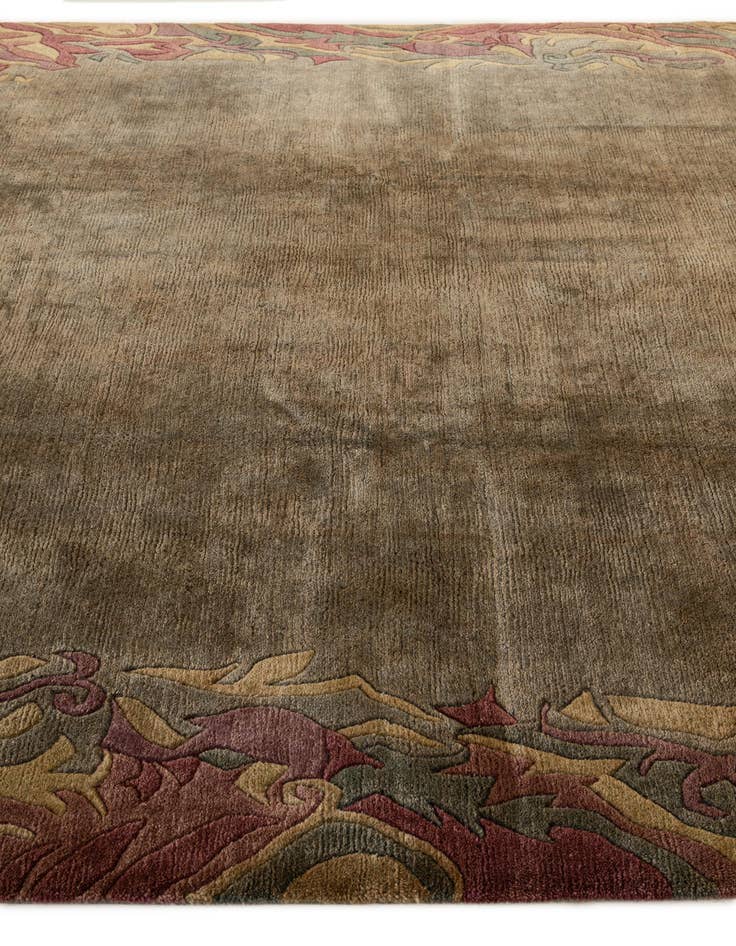 Detail image of  8' 6 x 8' 6  Hand Knotted Nepal Wool Square Rug