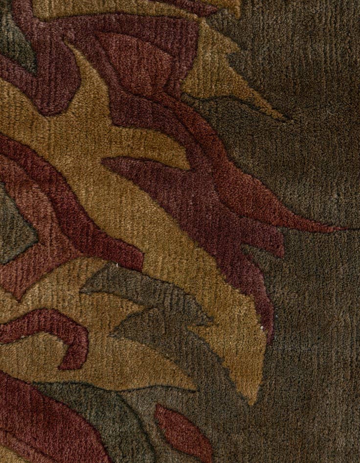 Detail image of  8' 6 x 8' 6  Hand Knotted Nepal Wool Square Rug