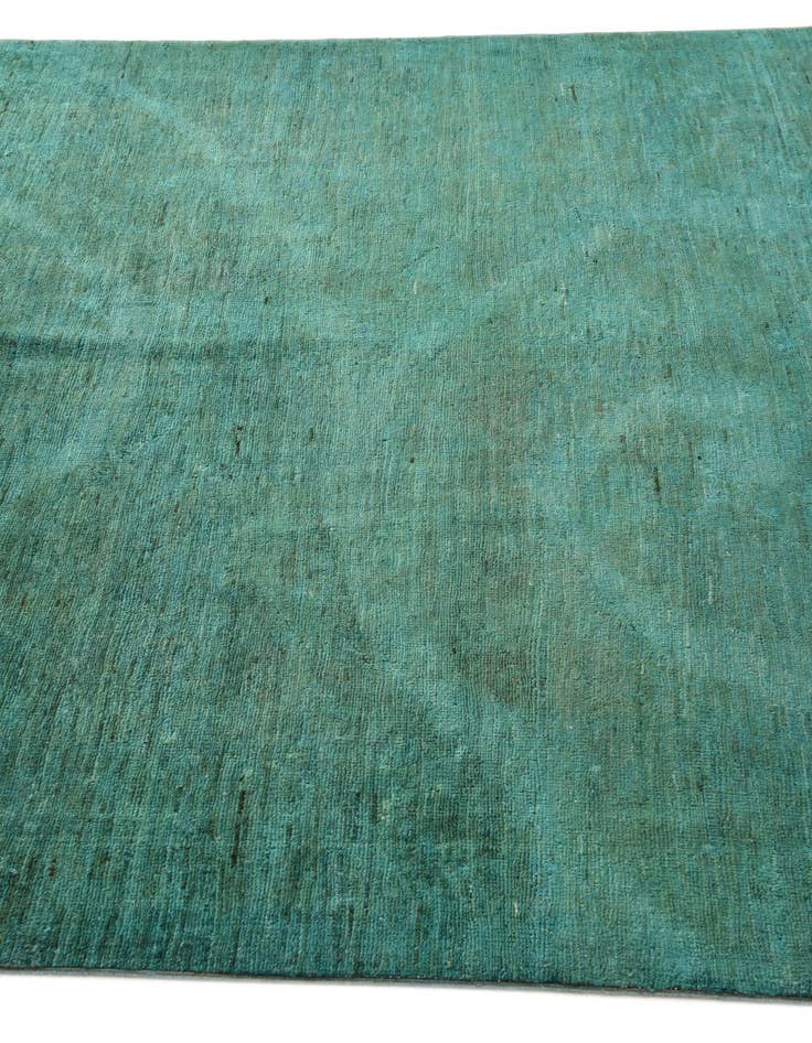 Detail image of  5' 3 x 6' 6  Hand Knotted Over-Dyed Ziegler Square Rug