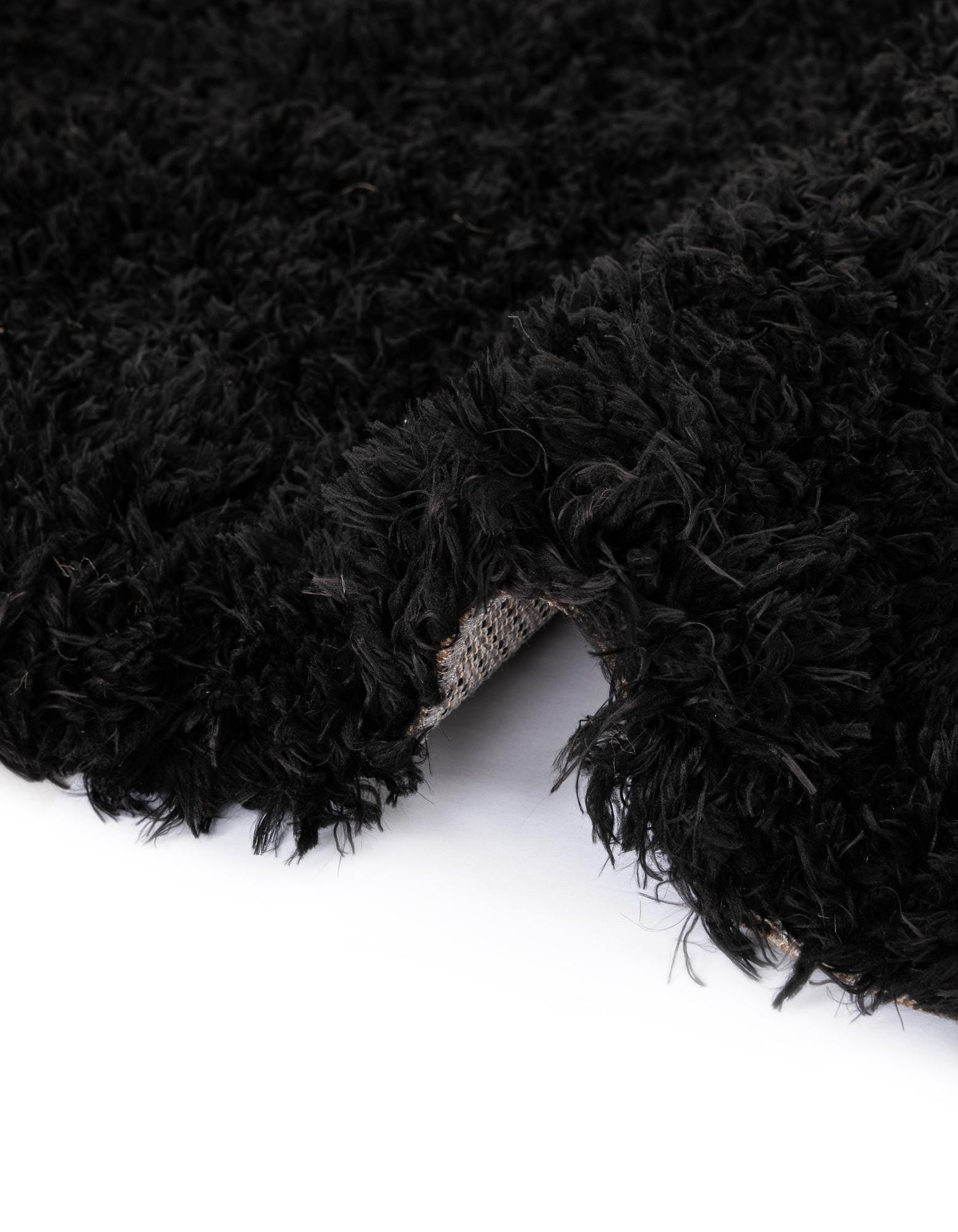 Onyx Black 2' 7 x 10' Infinity Shag Runner Rug | Rugs.com