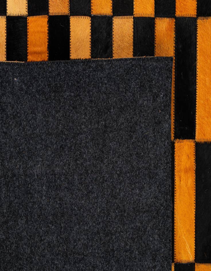 Detail image of  8' 2 x 10' Cowhide - Patchwork Rug