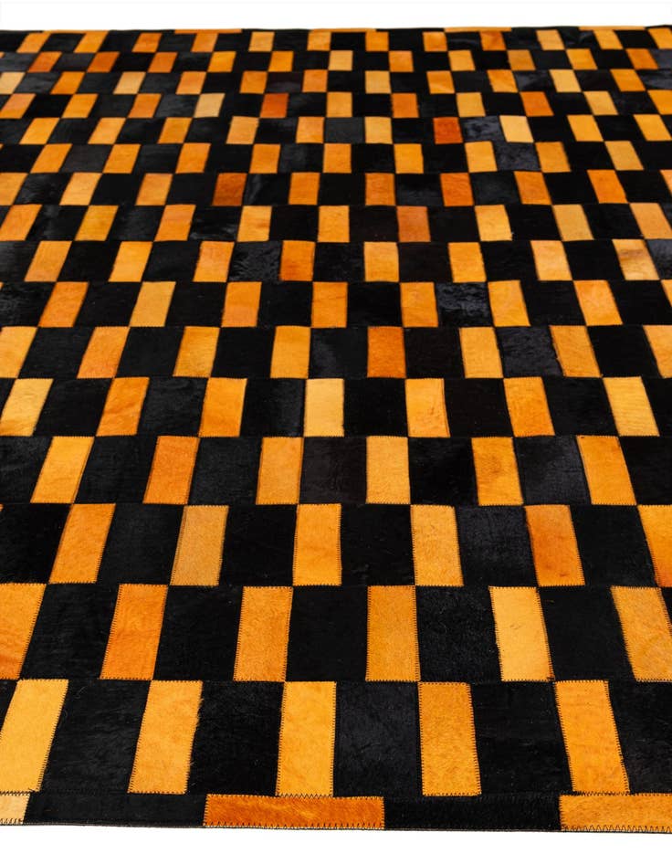 Detail image of  8' 3 x 9' 11 Cowhide - Patchwork Rug