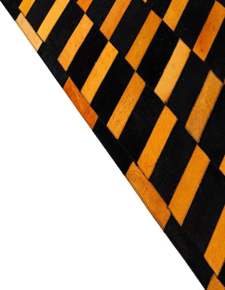 Detail image of  8' 3 x 9' 11 Cowhide - Patchwork Rug