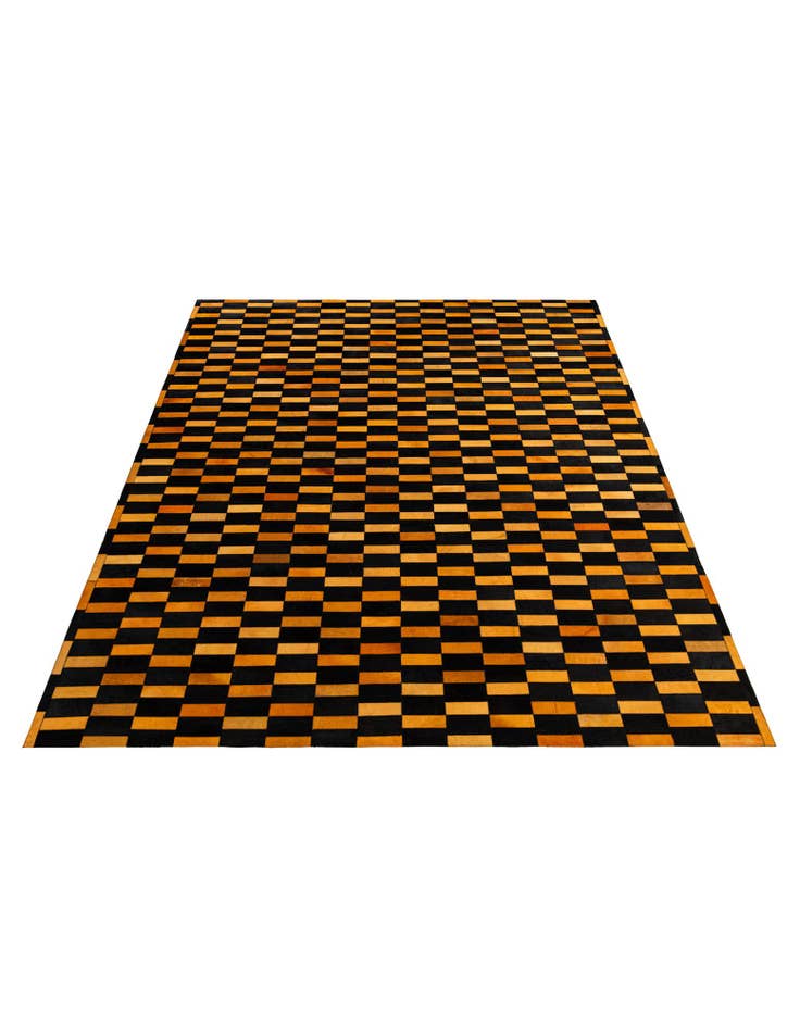 Detail image of  8' 3 x 10' Cowhide - Patchwork Rug