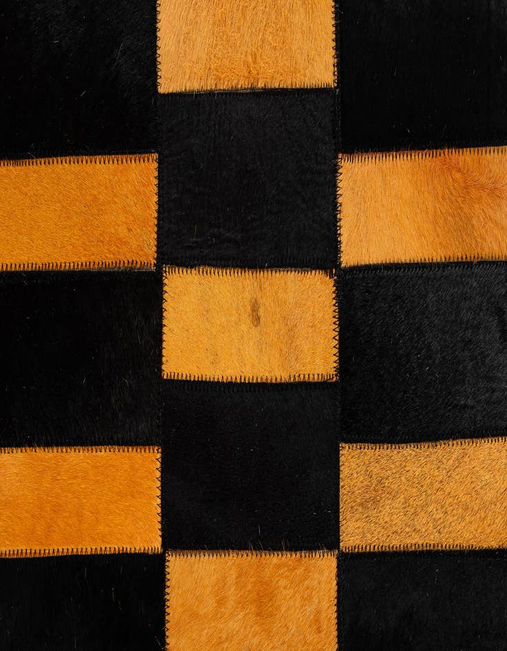Detail image of  8' 1 x 10' Cowhide - Patchwork Rug