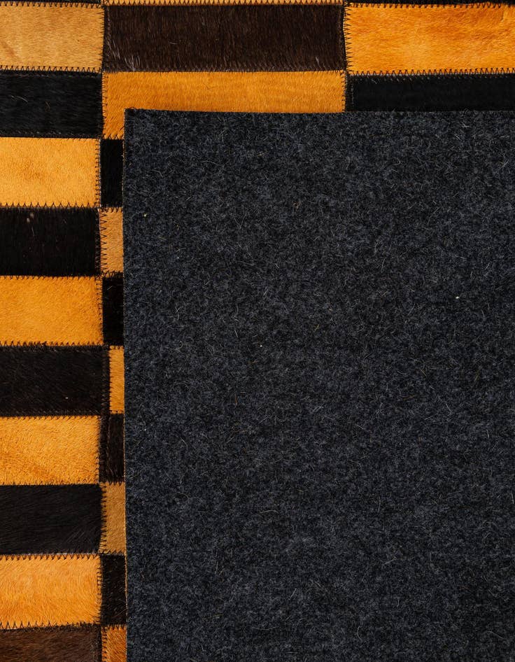 Detail image of  8' 1 x 9' 11 Cowhide - Patchwork Rug