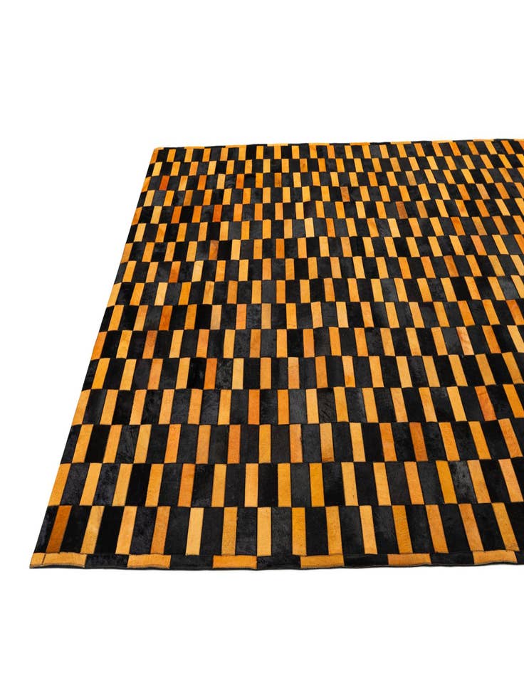 Detail image of  8' 3 x 9' 11 Cowhide - Patchwork Rug