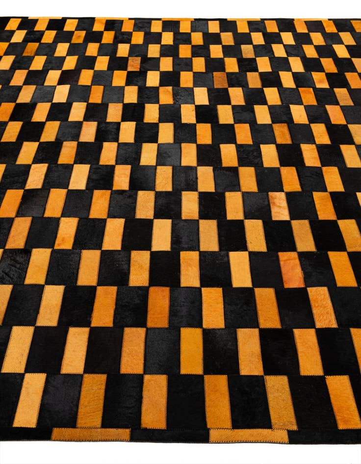 Detail image of  8' 3 x 9' 11 Cowhide - Patchwork Rug