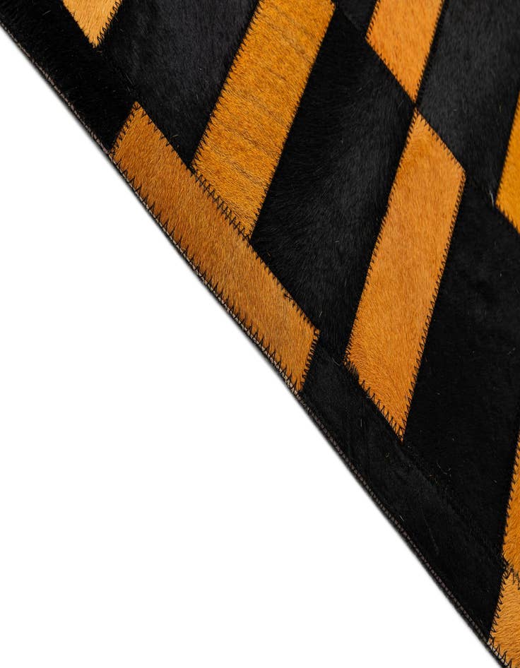 Detail image of  8' 3 x 9' 11 Cowhide - Patchwork Rug