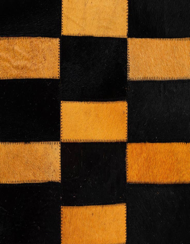 Detail image of  8' 3 x 9' 11 Cowhide - Patchwork Rug
