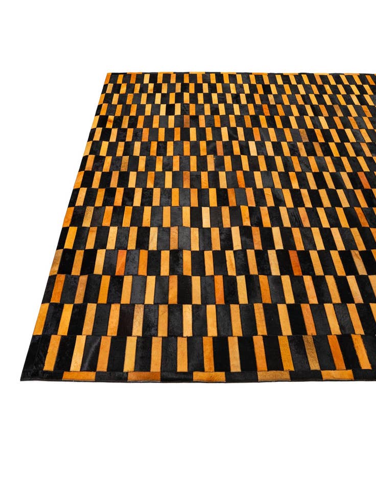 Detail image of  8' 3 x 10' Cowhide - Patchwork Rug