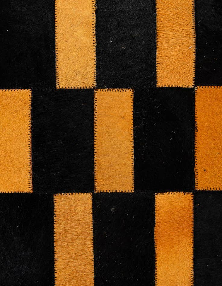 Detail image of  8' 3 x 10' Cowhide - Patchwork Rug