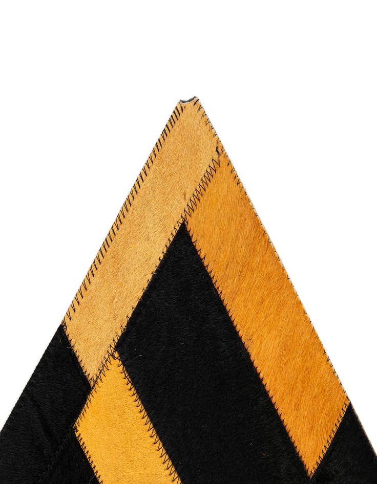 Detail image of  8' 3 x 10' Cowhide - Patchwork Rug