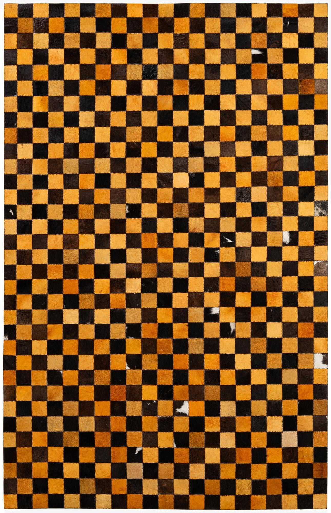  5' 2 x 8' 1 Cowhide - Patchwork Rug