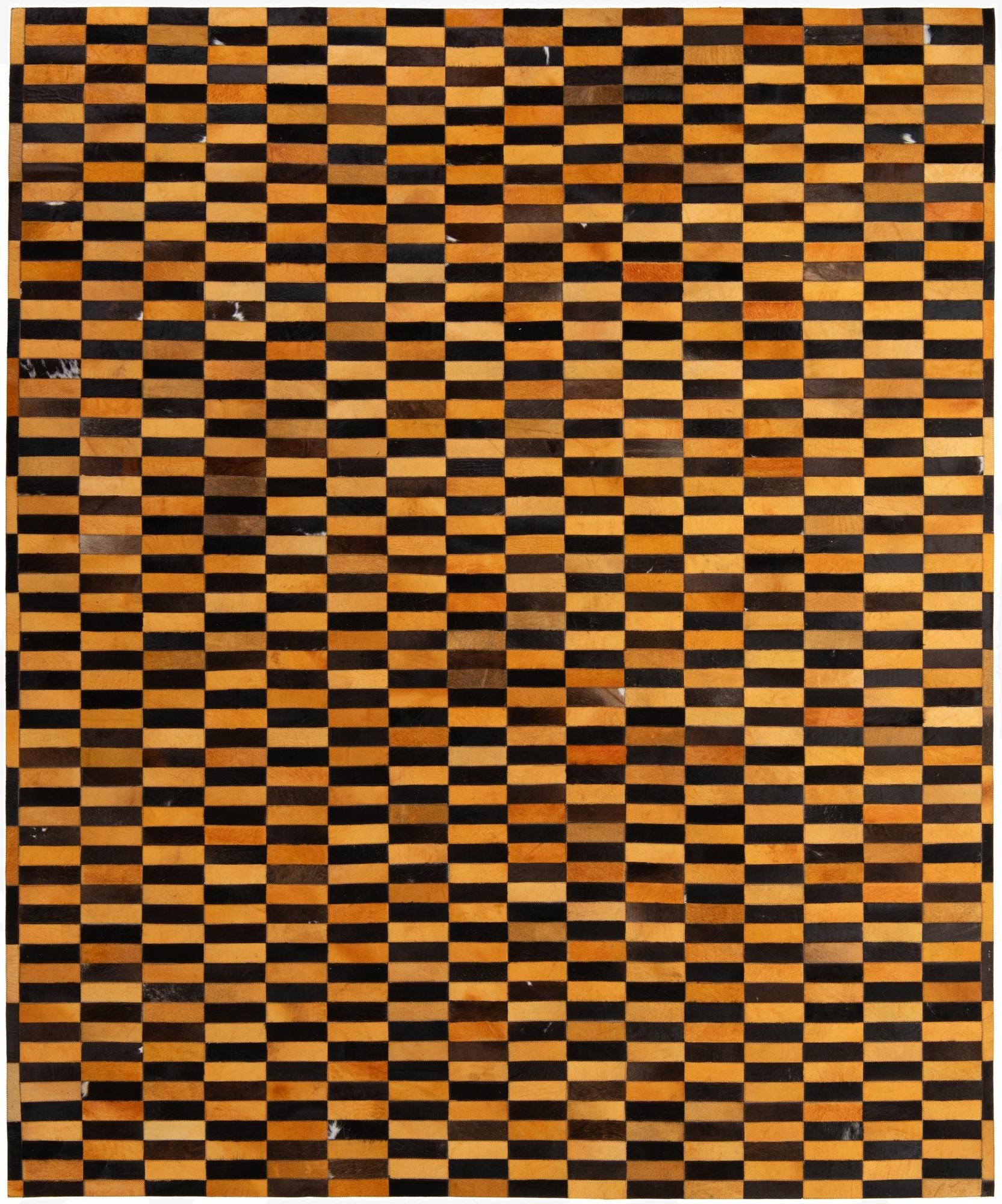  8' 1 x 10' Cowhide - Patchwork Rug