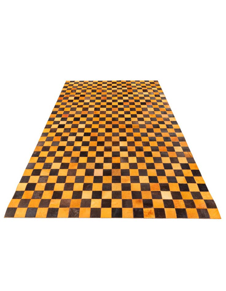 Detail image of  5' x 7' 11 Cowhide Stocks Rug