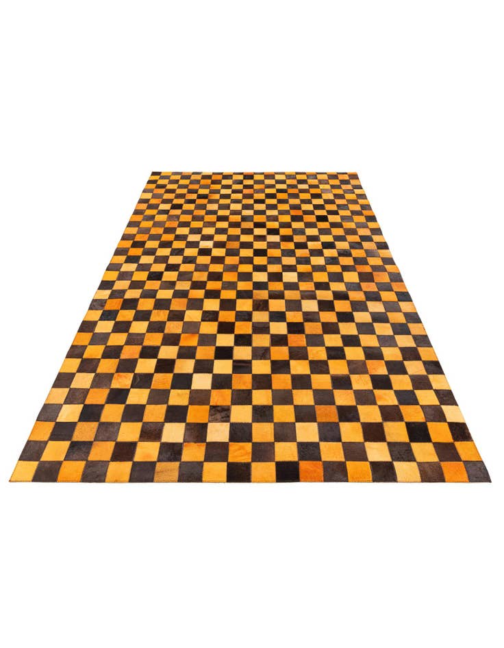 Detail image of  5' x 7' 11 Cowhide Stocks Rug