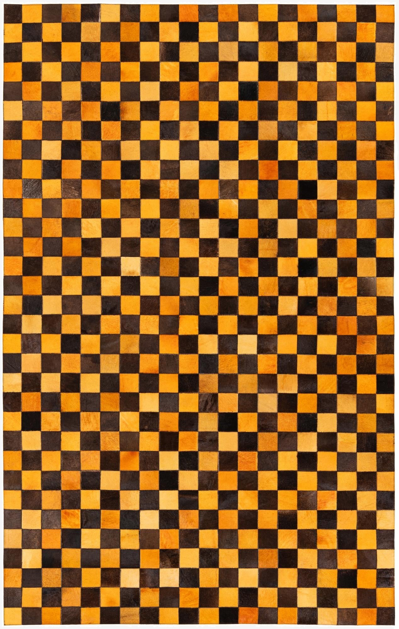  5' x 7' 11 Cowhide Stocks Rug