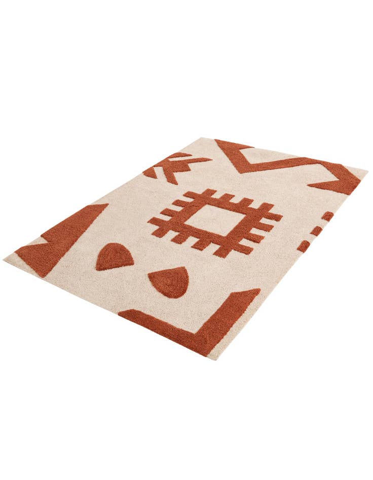 Detail image of  4' 1 x 6' 1 Handtufted Wool Rug