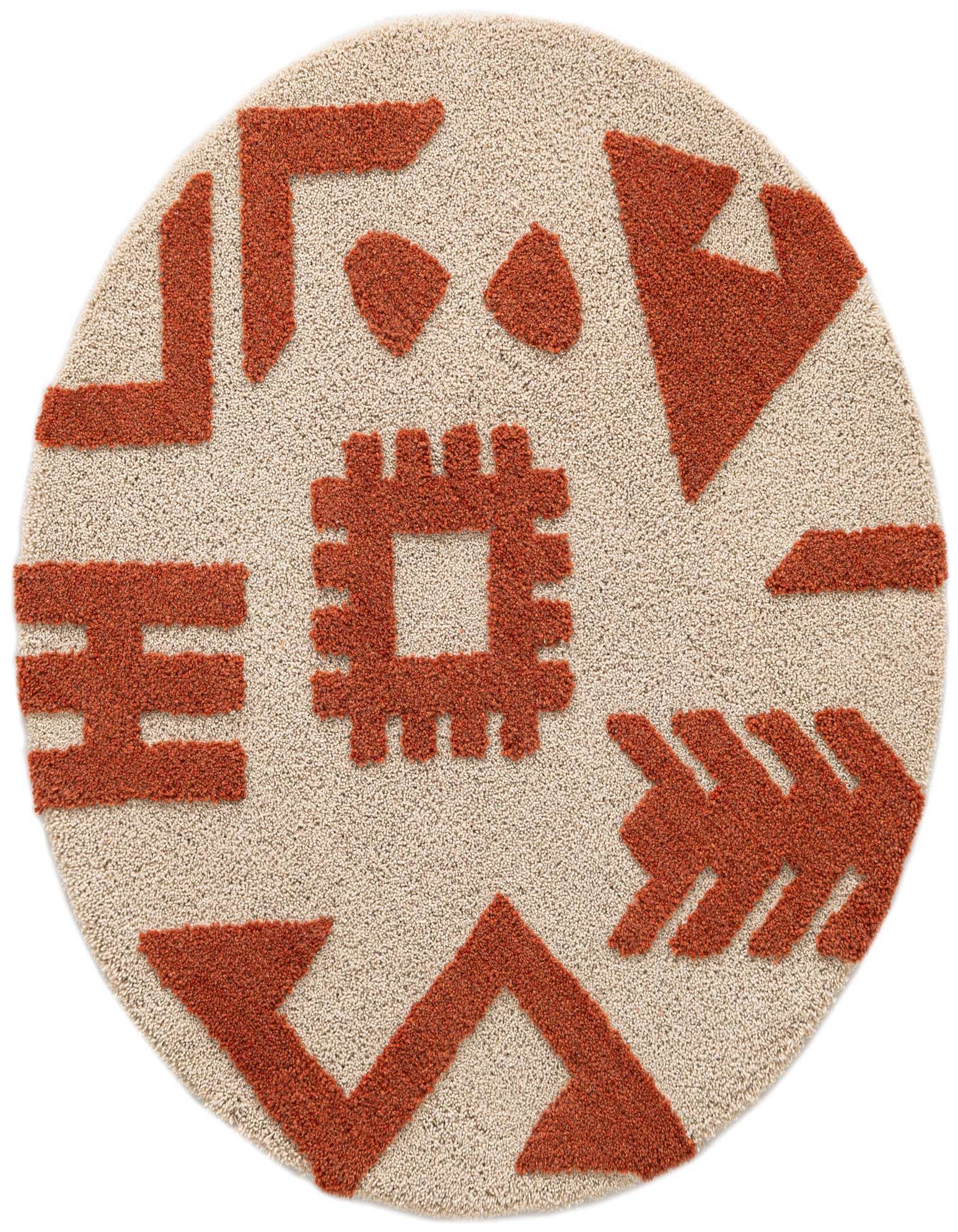 Primary image  3' 3 x 3' 3 Handtufted Wool Round Rug