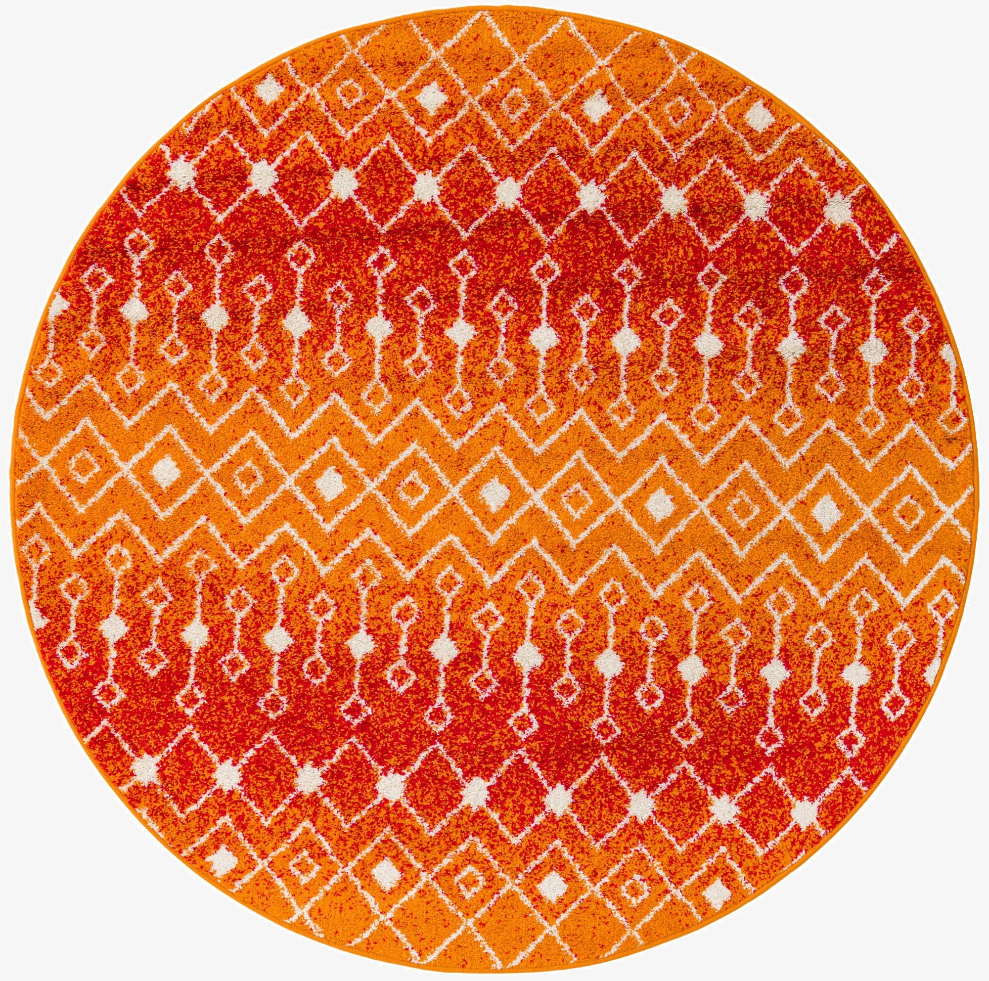  6' x 6' Moroccan Trellis Round Rug