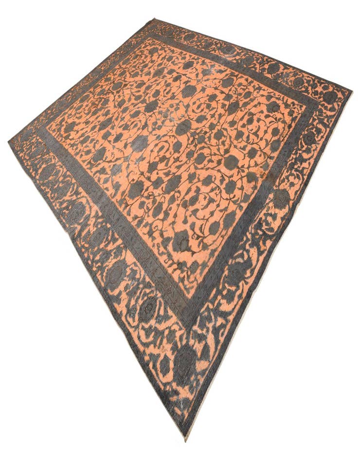 Detail image of  9' 1 x 11' 3  Hand Knotted Ultra Vintage Persian Wool Rug