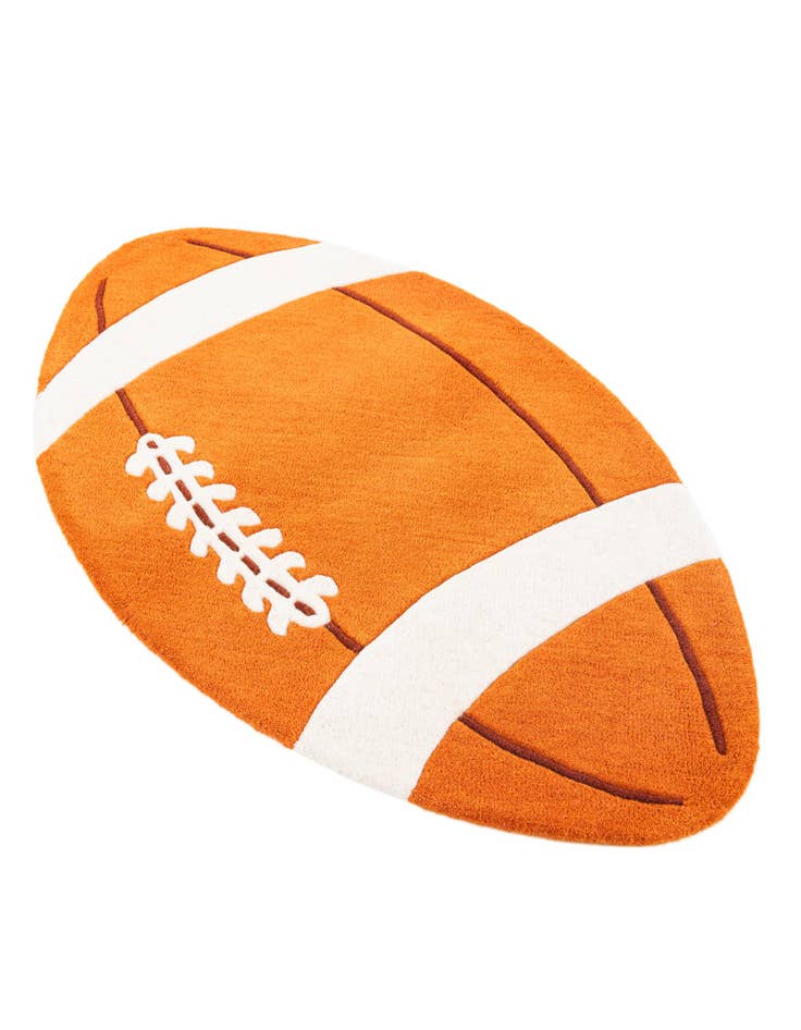 Detail image of  2' 3 x 3' 9 Playtime Kids Wool Oval Rug