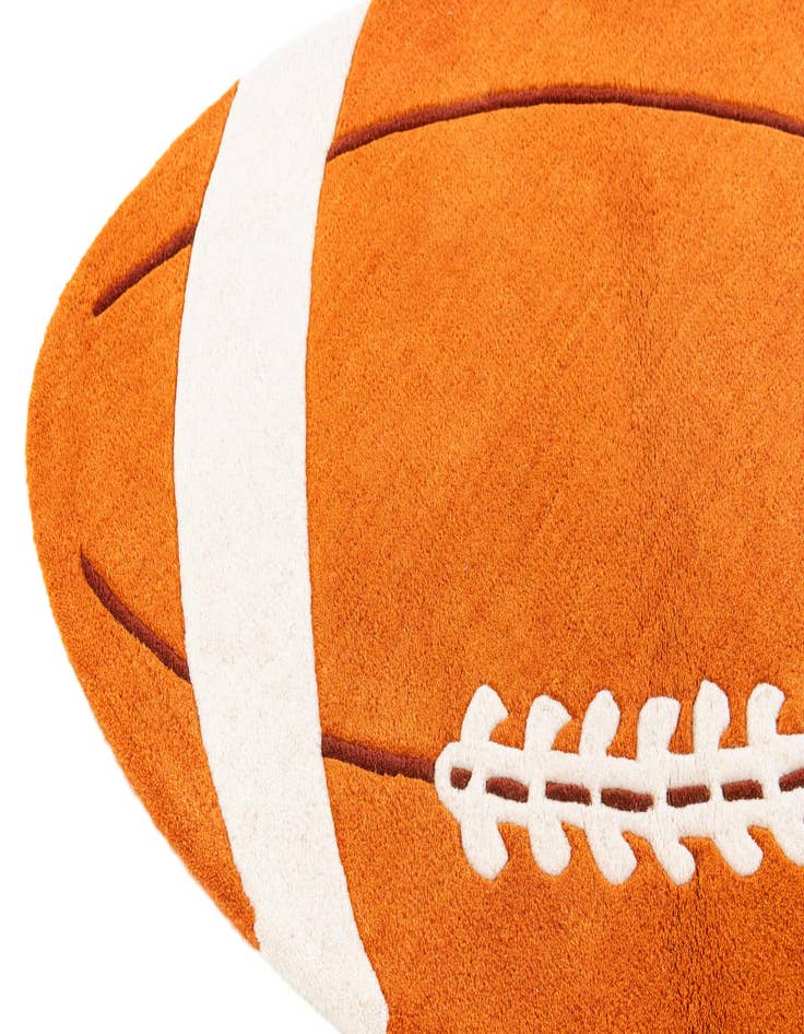 Detail image of  2' 3 x 3' 9 Playtime Kids Wool Oval Rug